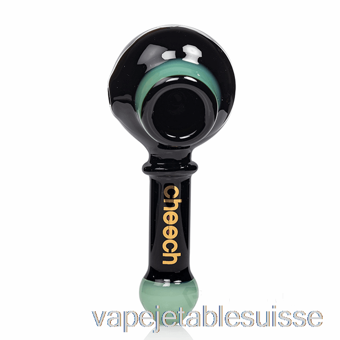 Vape Suisse Cheech Glass Pipe Double Cuillère Noir / Jade